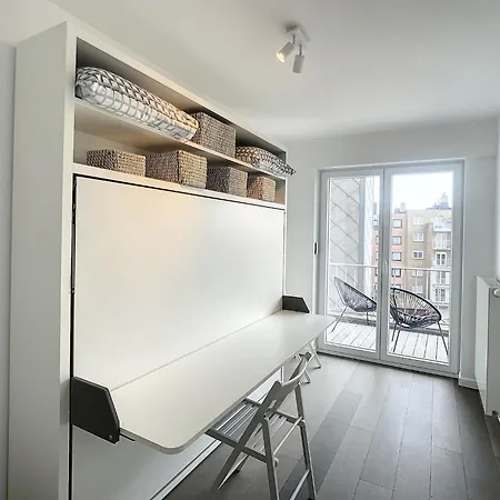 On Belgian Coast With Sea Views