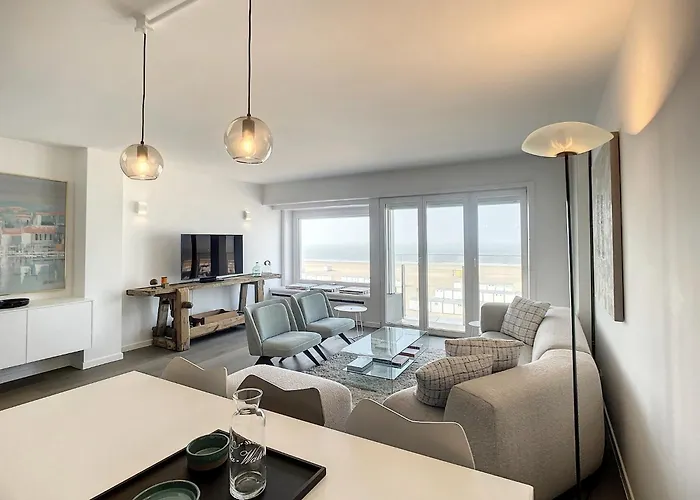 On Belgian Coast With Sea Views